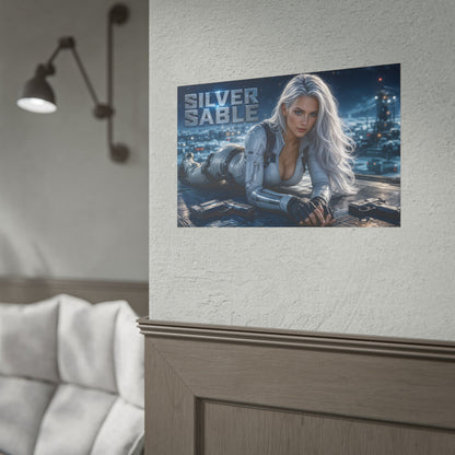 Collector Room Decor Silver Sable Comic Poster Character Wall Art Gift Print