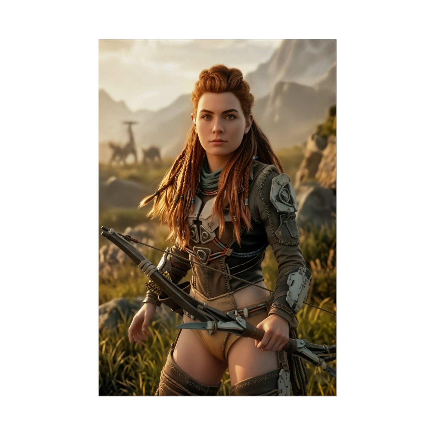Aloy Poster Horizon Zero Dawn Wandbild Druck Gaming Deko