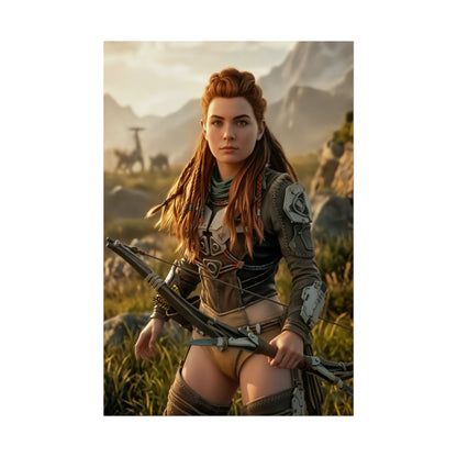 Aloy Poster Horizon Zero Dawn Wandbild Druck Gaming Deko