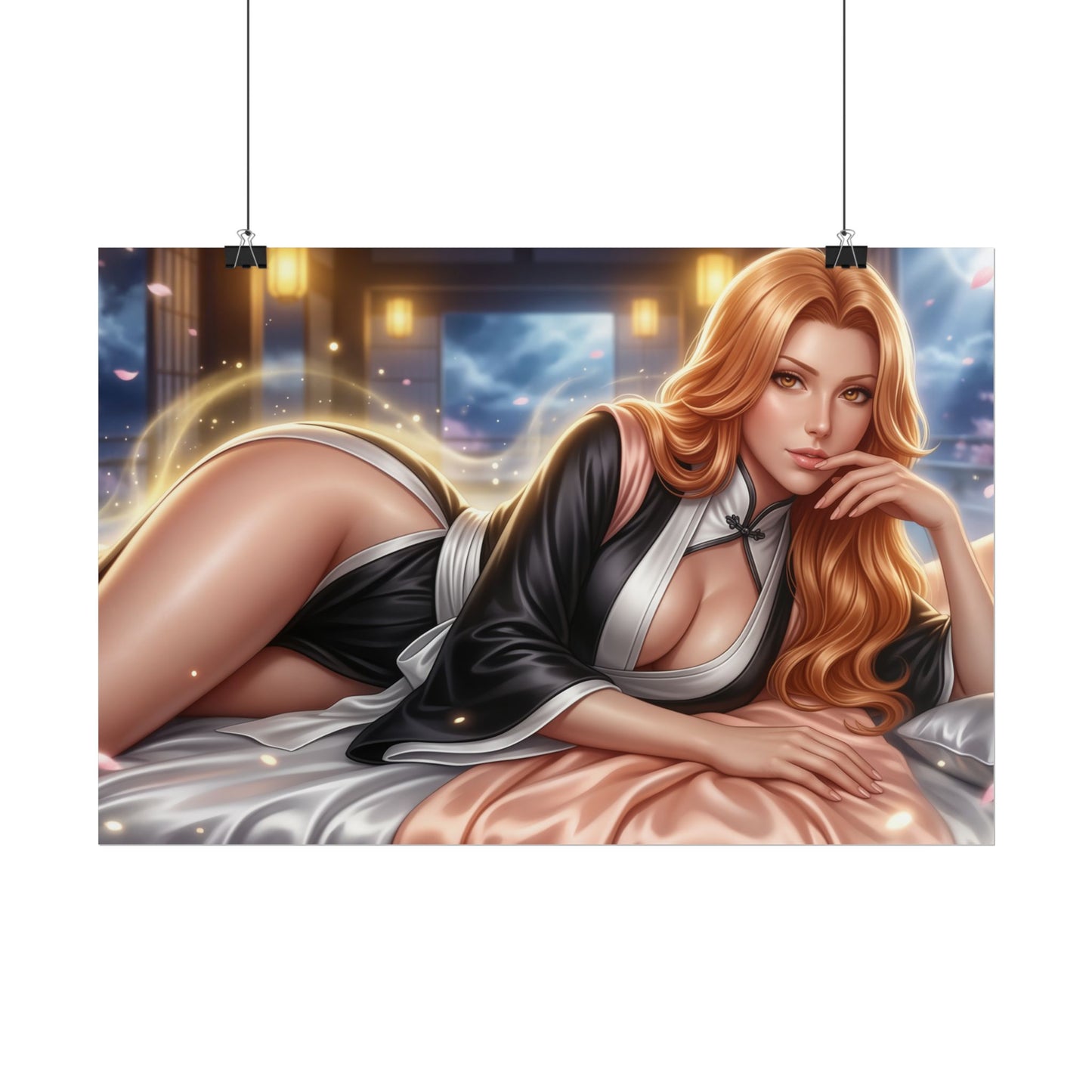 Rangiku Matsumoto Poster, Bleach Wall Art, Anime Print Decor