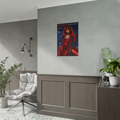 Neon Genesis Evangelion Asuka Langley Poster Anime Wall Art