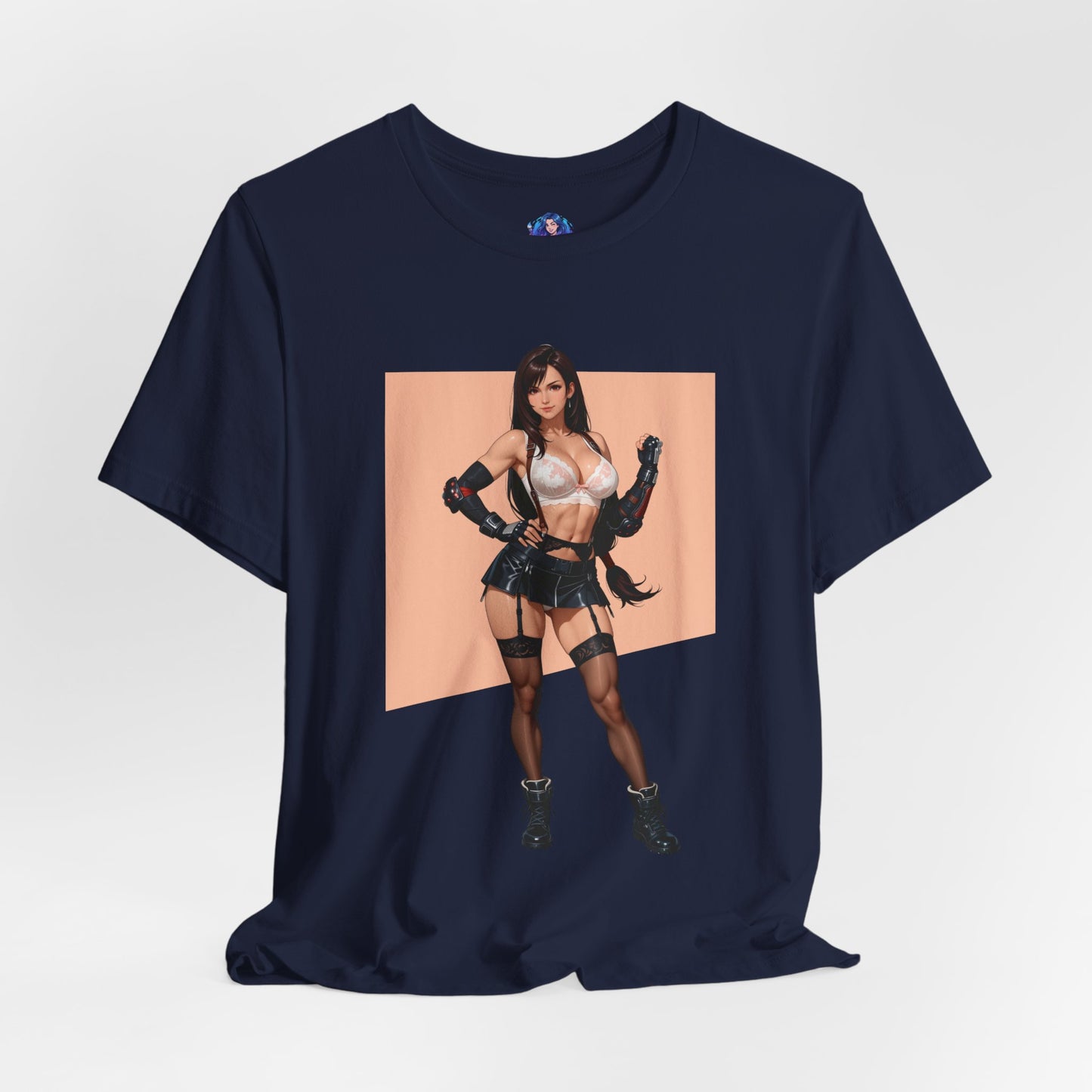 Tifa Lockhart T-Shirt | Final Fantasy VII T-Shirt für Gamer und Otaku-Fans | Starkes Waifu-Shirt