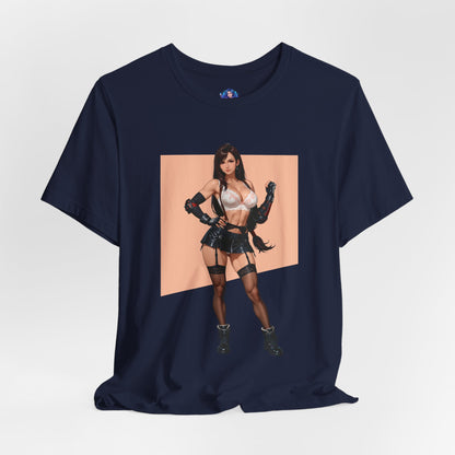 Tifa Lockhart T-Shirt | Final Fantasy VII T-Shirt für Gamer und Otaku-Fans | Starkes Waifu-Shirt