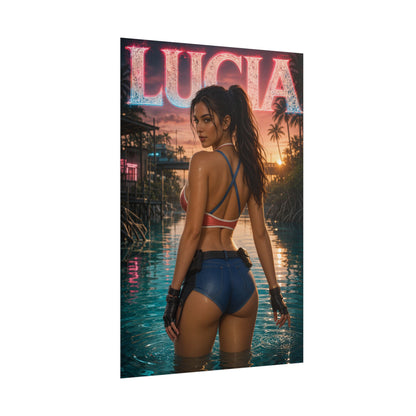 Game Room Decor Lucia Wall Art Poster Collectible Character Print