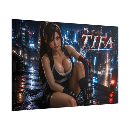 Tifa Lockhart Wall Art Poster PC Gaming Decor Bedroom Collector Print