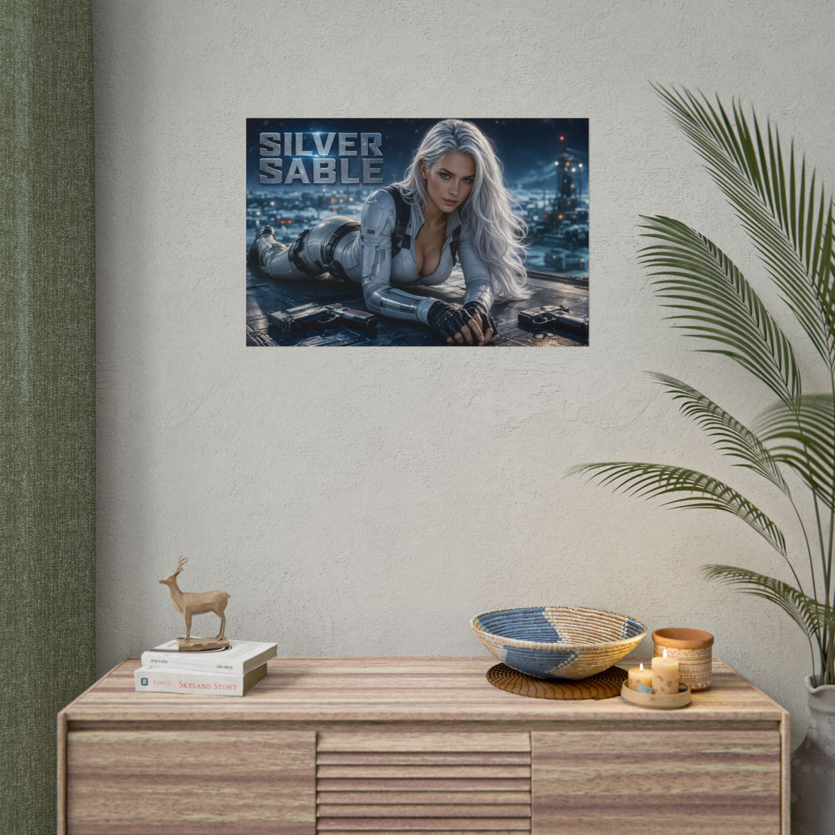Collector Room Decor Silver Sable Comic Poster Character Wall Art Gift Print