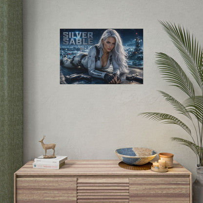 Collector Room Decor Silver Sable Comic Poster Character Wall Art Gift Print