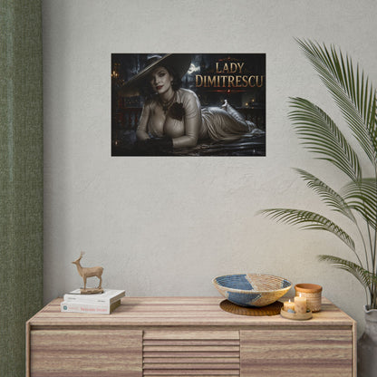Lady Dimitrescu Character Poster Gaming Setup Wall Decor Collector Print