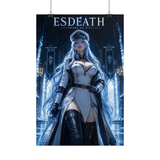 Akame ga Kill Esdeath Anime Gaming Poster Video Game Wall Art Print