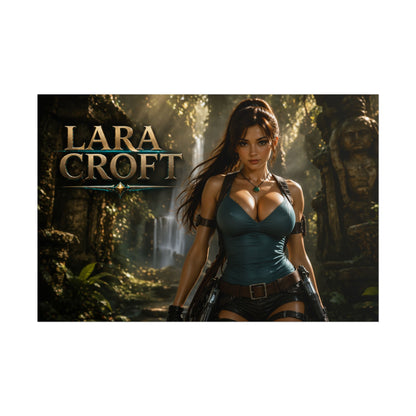Lara Croft Character Poster Tomb Raider Gaming Setup Wall Decor Collector Print