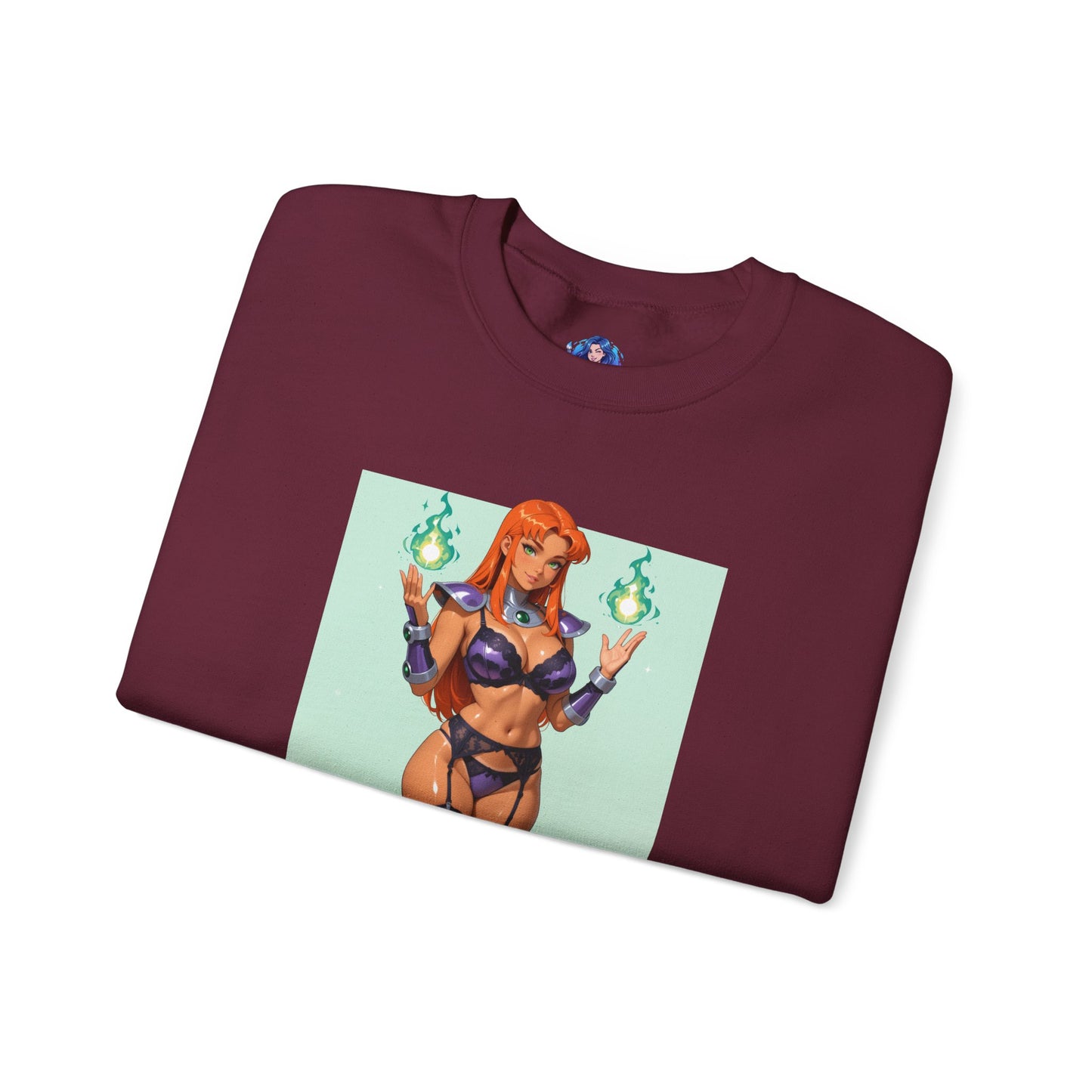 Толстовка Starfire, круглий виріз DC Comics, затишний вуличний одяг супергероїв для фанатів