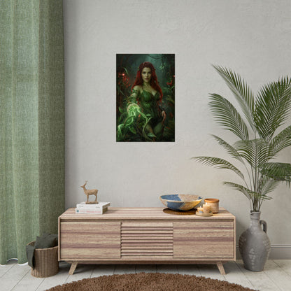 Poison Ivy Poster, DC Comics Wall Art Print, Nature Villain Girl Decor, Comic Book Wall Art, Gift for Fan