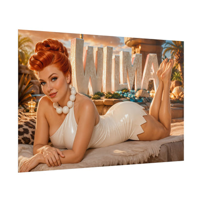 Wilma Flintstone The Flintstones Retro Poster Cartoon Wall Art Room Decor