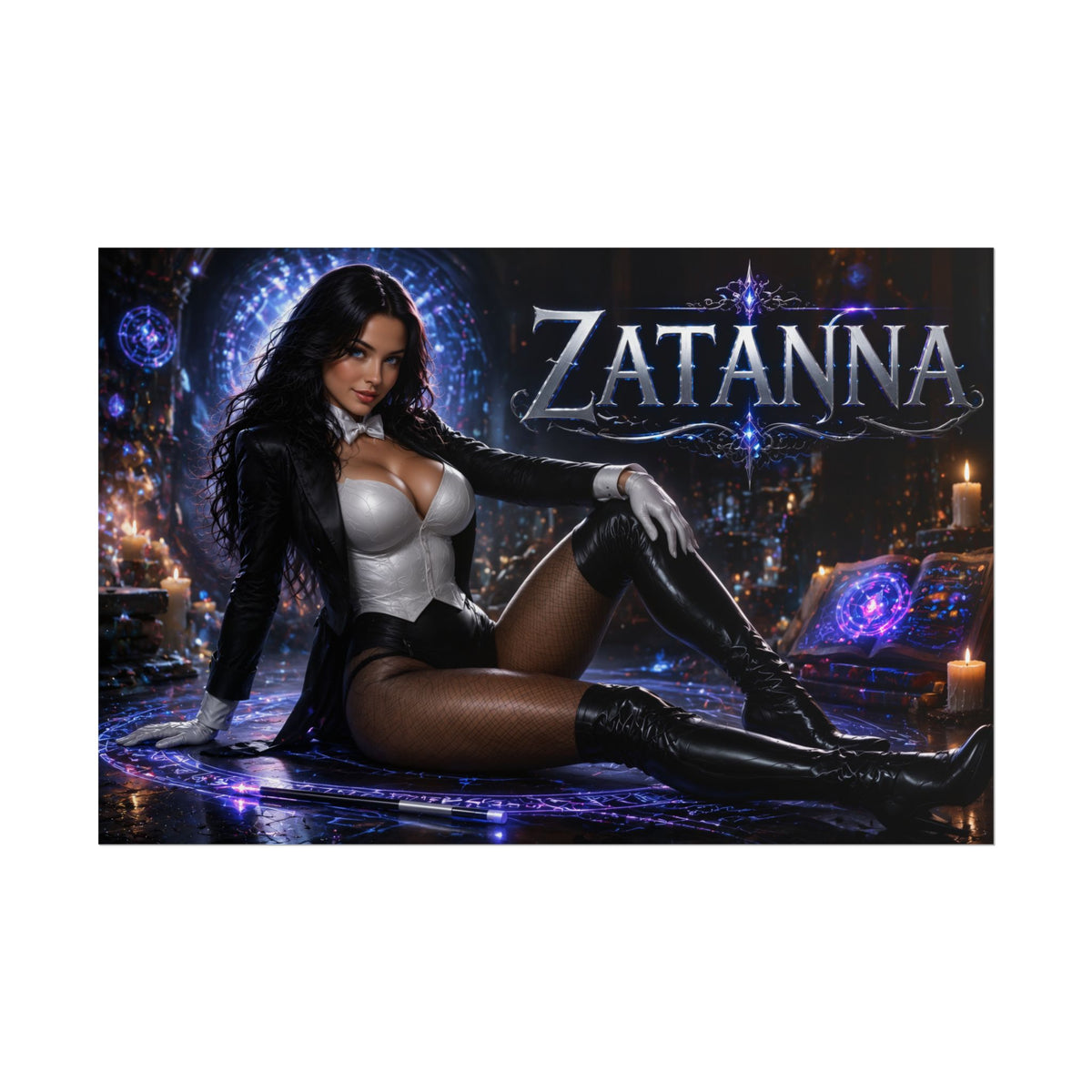 Comic Wall Art Zatanna Poster Heroine Room Decor Collectible Character Print