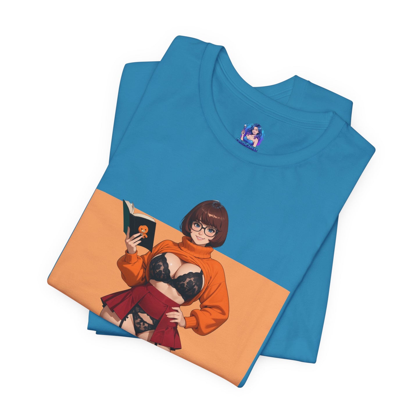 Velma Grafik-T-Shirt | Süßes Nerd-Girl-T-Shirt für Otakus und Retro-Fans | Smart-Heroine-Shirt