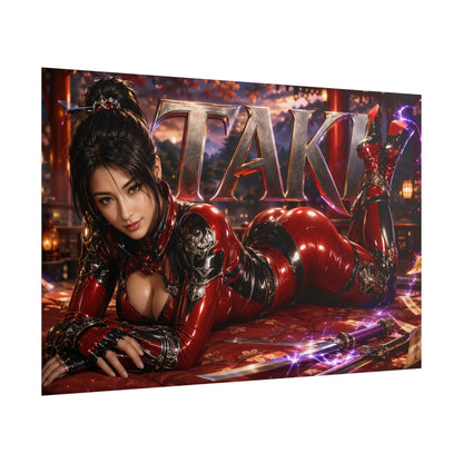 Gaming Wall Art Taki Soulcalibur Poster Game Room Decor Gamer Gift Print