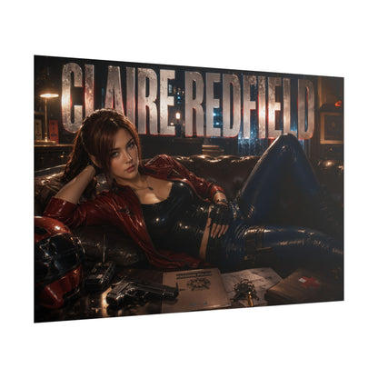 Claire Redfield Resident Evil Poster Gaming Wall Art Gamer Room Decor Art Print