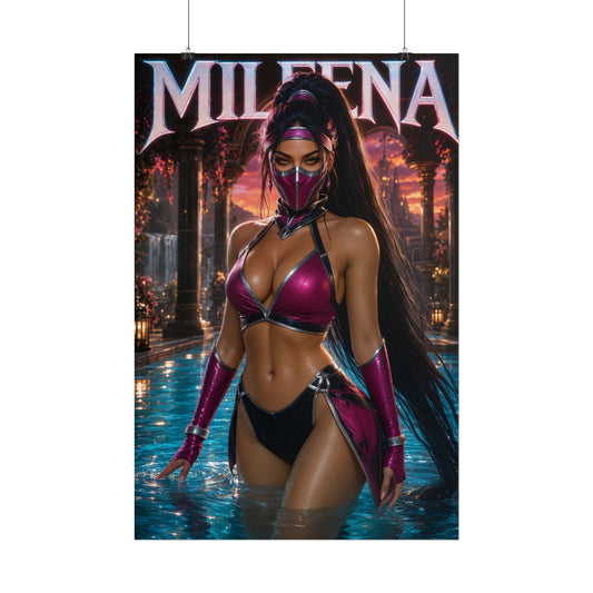 Mileena Mortal Kombat Poster PC Gaming Wall Decor Bedroom Art Collector Gift