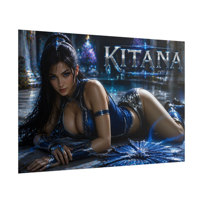 Kitana Mortal Kombat Gaming Poster Wall Art Gamer Room Decor Collectible Print