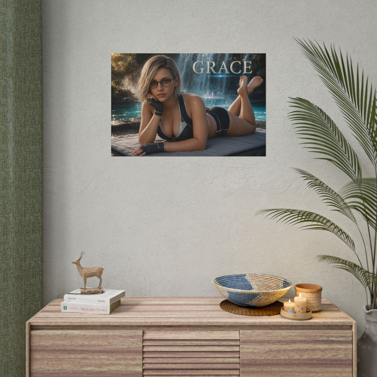 Game Room Decor Grace Ashcroft Poster Character Wall Art Gamer Gift