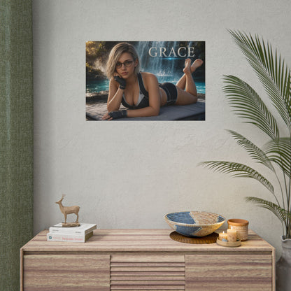 Game Room Decor Grace Ashcroft Poster Character Wall Art Gamer Gift