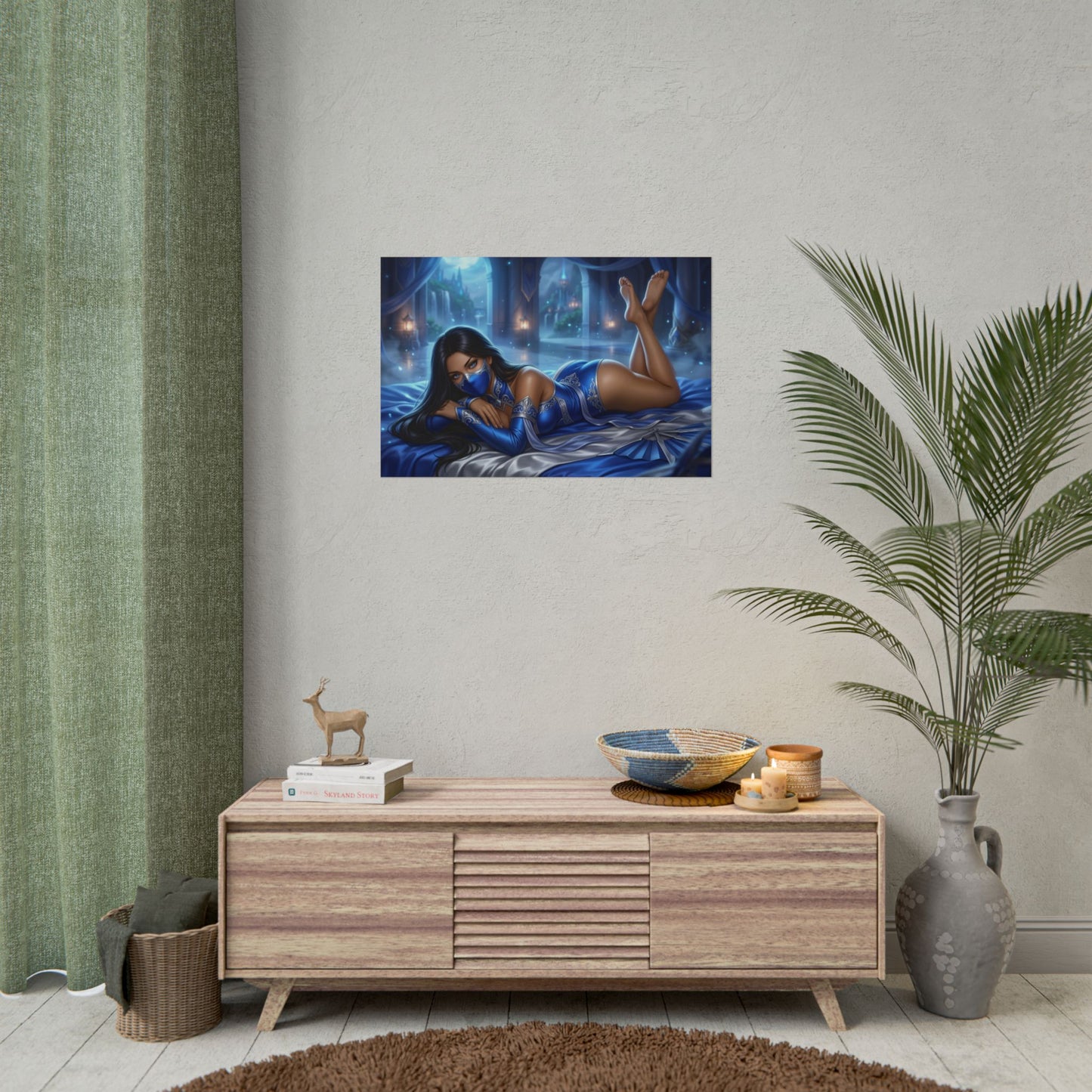 Kitana Mortal Kombat Poster, Gaming Wall Art, Ninja Print Decor