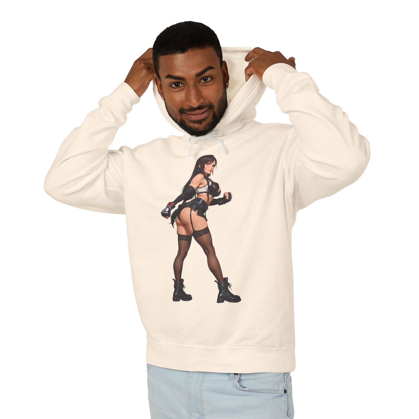 Худі з Тіфою Локхарт | Худі з FF Heroine | Пуловер з аніме-дівчиною-винищувачем