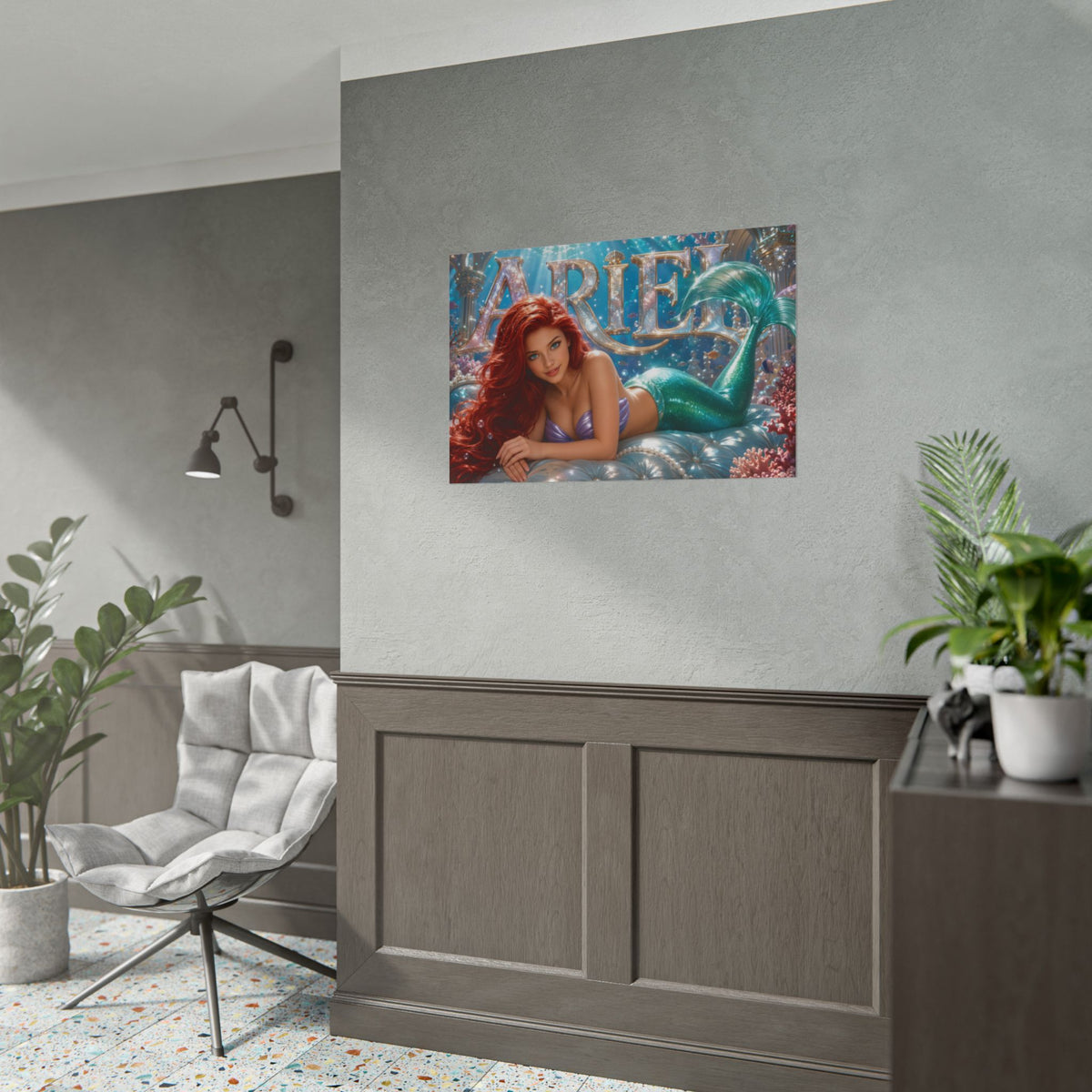 Ariel The Little Mermaid Poster Fantasy Wall Art Room Decor Collectible Print