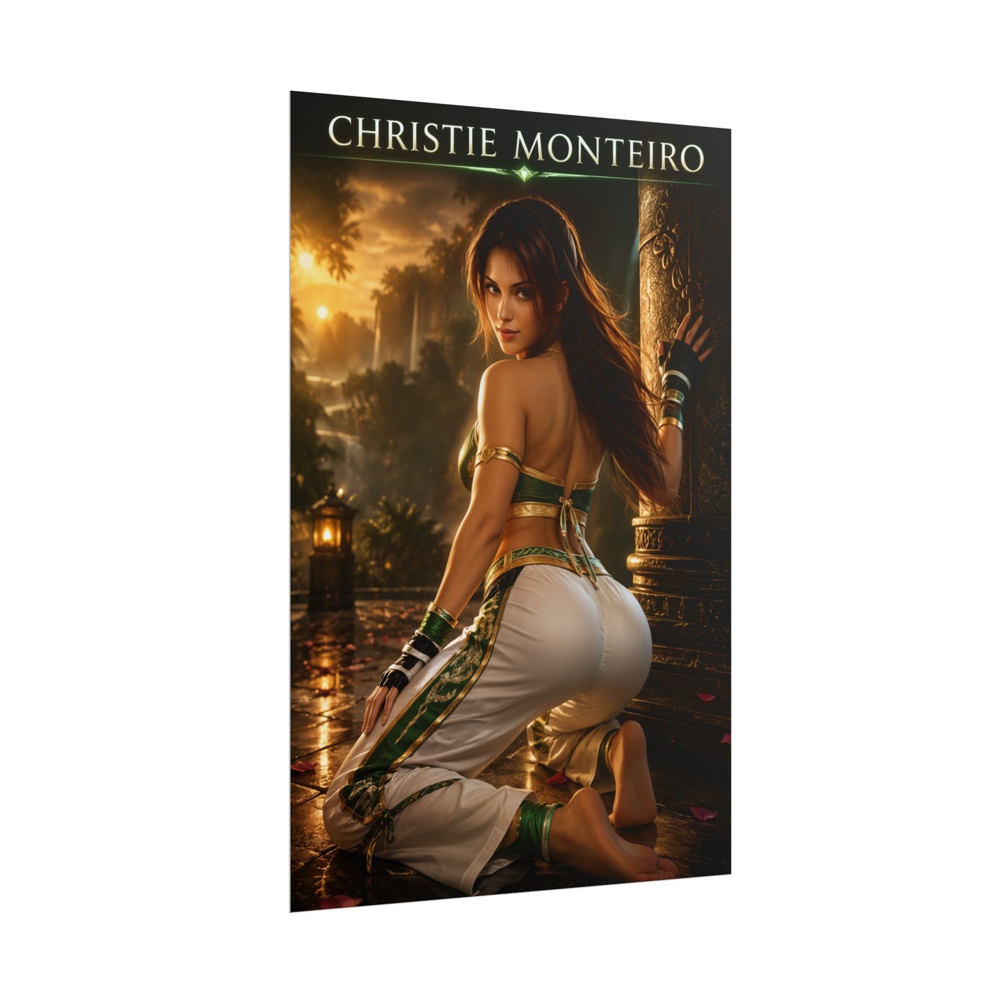 Christie Monteiro Poster, Tekken Wall Art, Gaming Print, Pin Up Decor