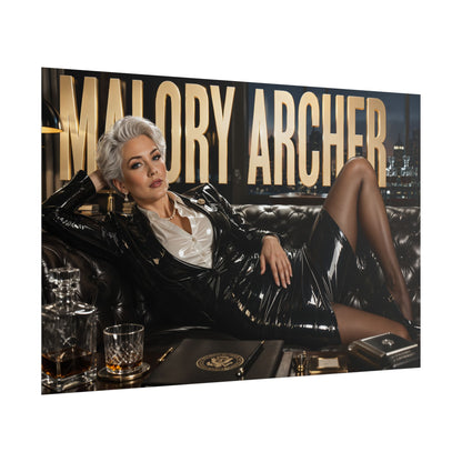 Malory Archer Archer Poster Cartoon Wall Art Room Decor Collectible Print