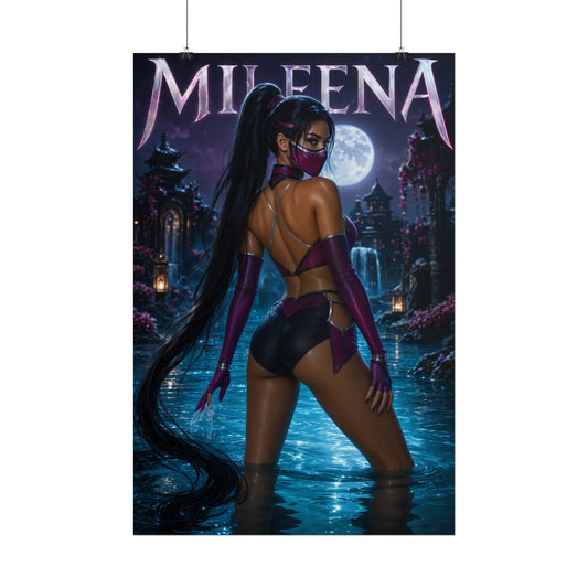 Mileena Mortal Kombat Poster PC Gaming Wall Decor Bedroom Art Collector Gift