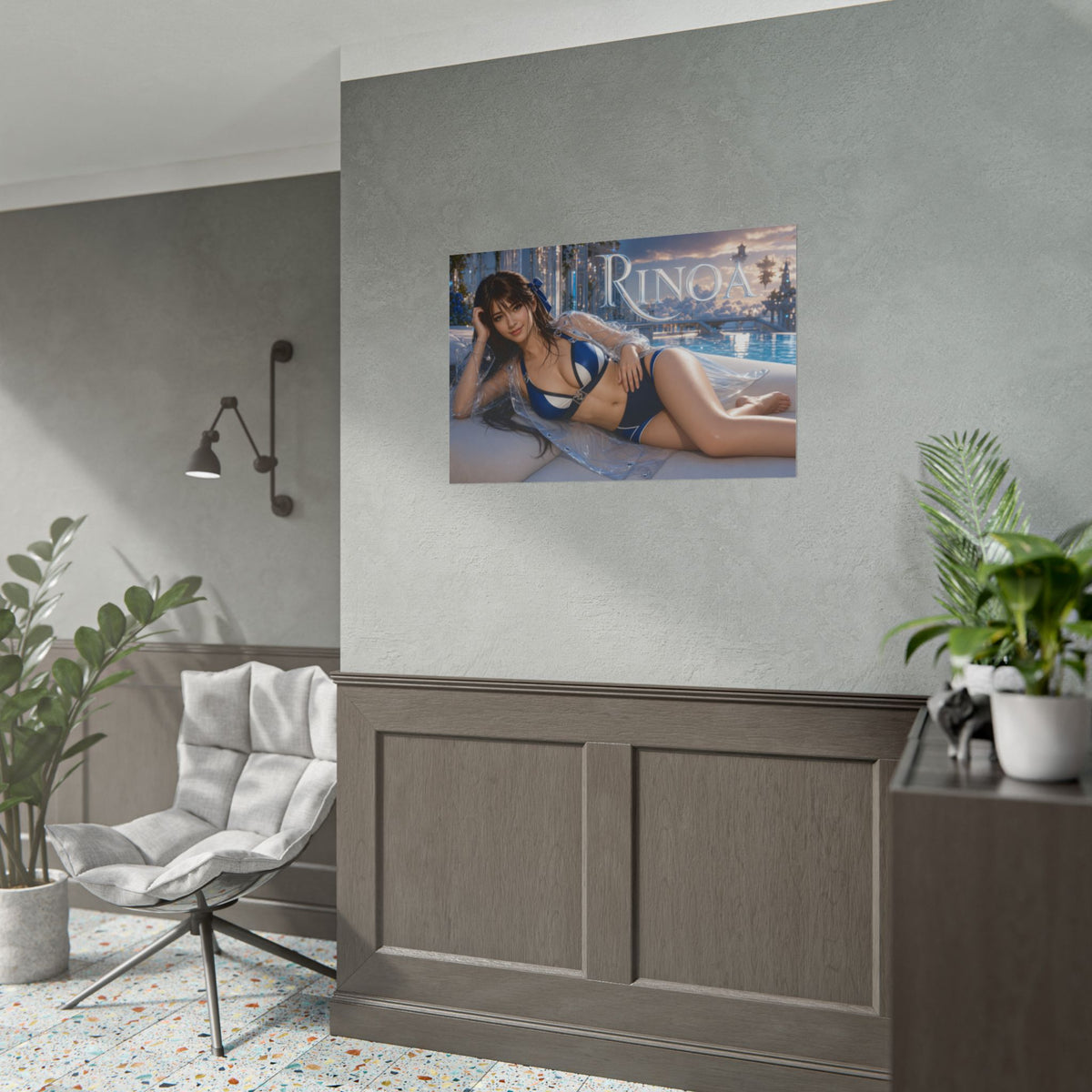 Fantasy Wall Art Rinoa Heartilly Poster Room Decor Collector Gift Art Print