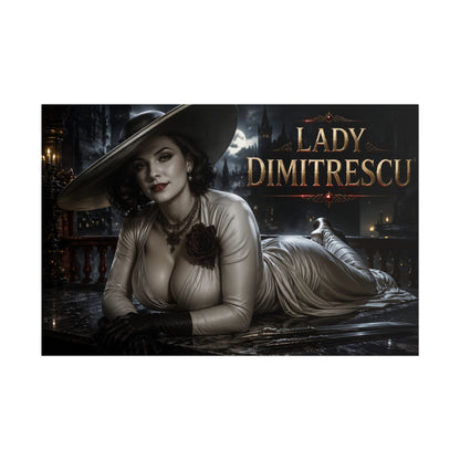 Lady Dimitrescu Character Poster Gaming Setup Wall Decor Collector Print