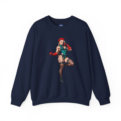 Біла толстовка Cammy, чохол Street Fighter Crewneck, ігровий одяг для бійців та фанатів