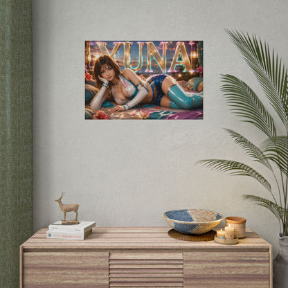 Gaming Wall Art Yuna Poster Game Room Decor Gamer Gift Print Collectible Print