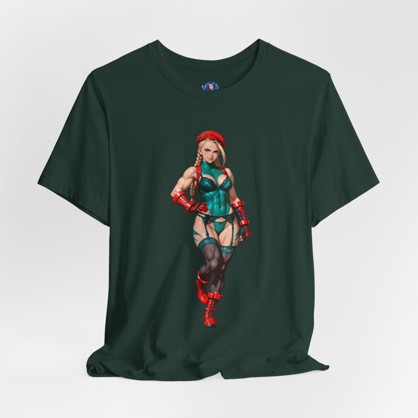Cammy White T-Shirt | Street Fighter Grafik-T-Shirt für Gamer &amp; Anime-Fans | Waifu-Shirt