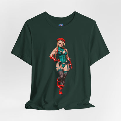 Cammy White T-Shirt | Street Fighter Grafik-T-Shirt für Gamer &amp; Anime-Fans | Waifu-Shirt
