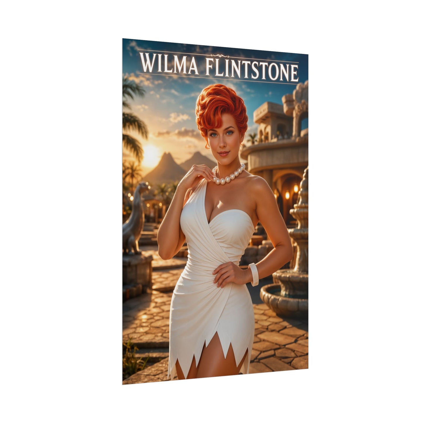 Wilma Flintstone The Flintstones Poster Cartoon Wall Art Print
