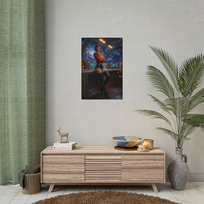 Faye Valentine Poster, Cowboy Bebop Wall Art Print – Anime Decor — stylish anime heroine poster for media rooms and gamer setups