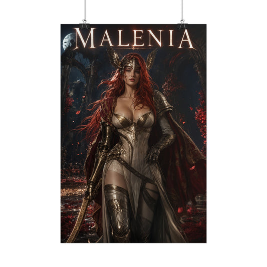 Elden Ring Malenia Fantasy Video Game Wall Decor Poster for Gamers