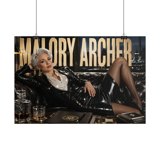 Malory Archer Archer Poster Cartoon Wall Art Room Decor Collectible Print