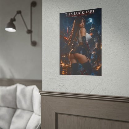 Tifa Lockhart Poster, Final Fantasy Wall Art, Gaming Poster, Room Decor