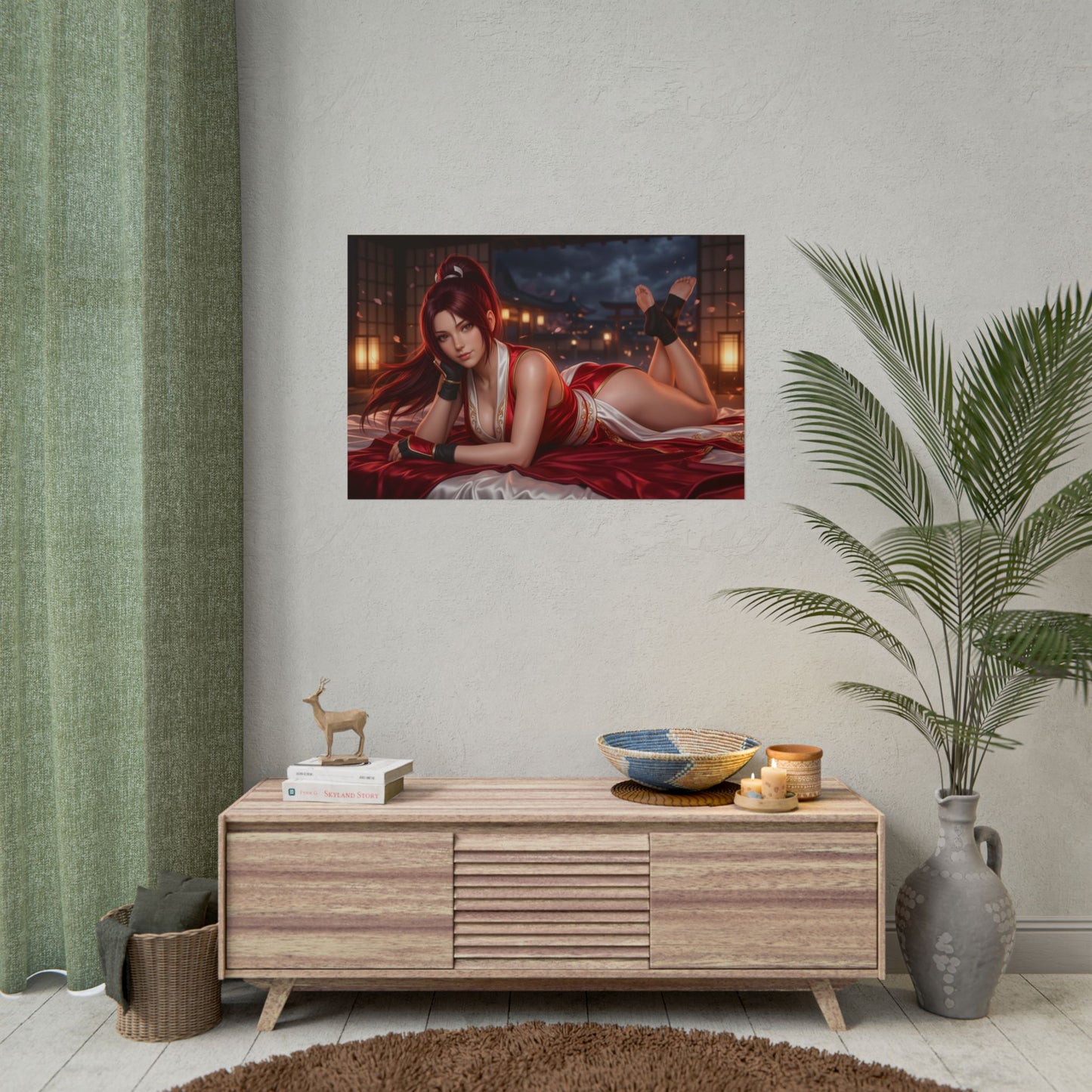 Mai Shiranui Poster, Gaming Wall Art, Anime Print, Gamer Decor