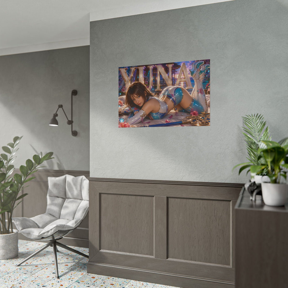 Yuna Poster Gaming Wall Art Gamer Room Decor Collectible Print Wall Decor
