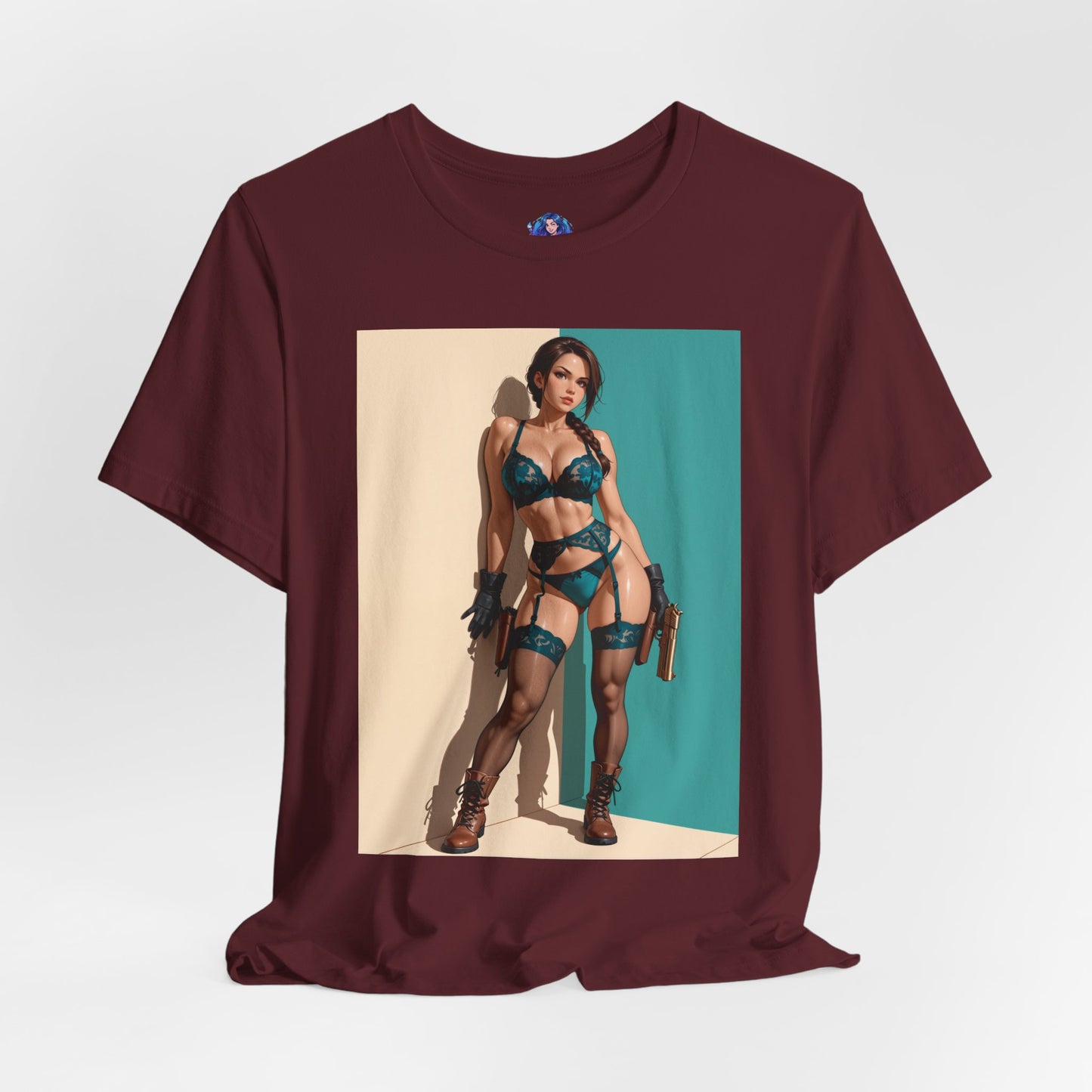 Lara Croft Shirt | Tomb Raider Anime-T-Shirt für Gamer &amp; Sammler | T-Shirt für starke Heldinnen