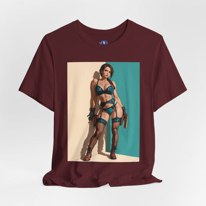 Lara Croft Shirt | Tomb Raider Anime-T-Shirt für Gamer &amp; Sammler | T-Shirt für starke Heldinnen