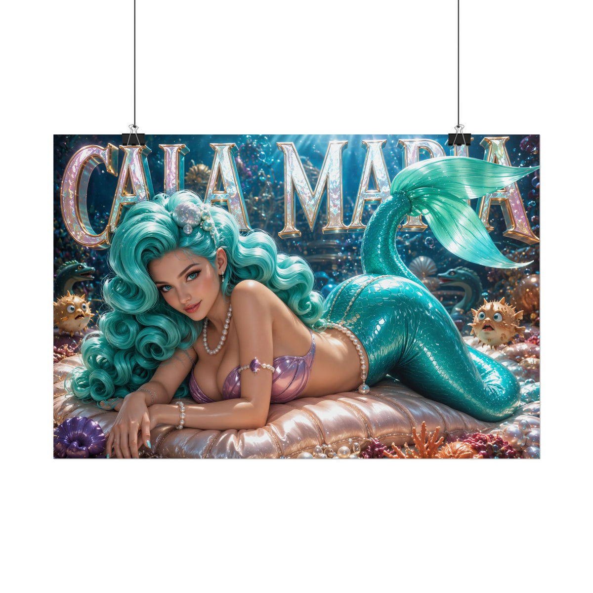 Cala Maria Cuphead Poster Gaming Wall Art Gamer Room Decor Collectible Print
