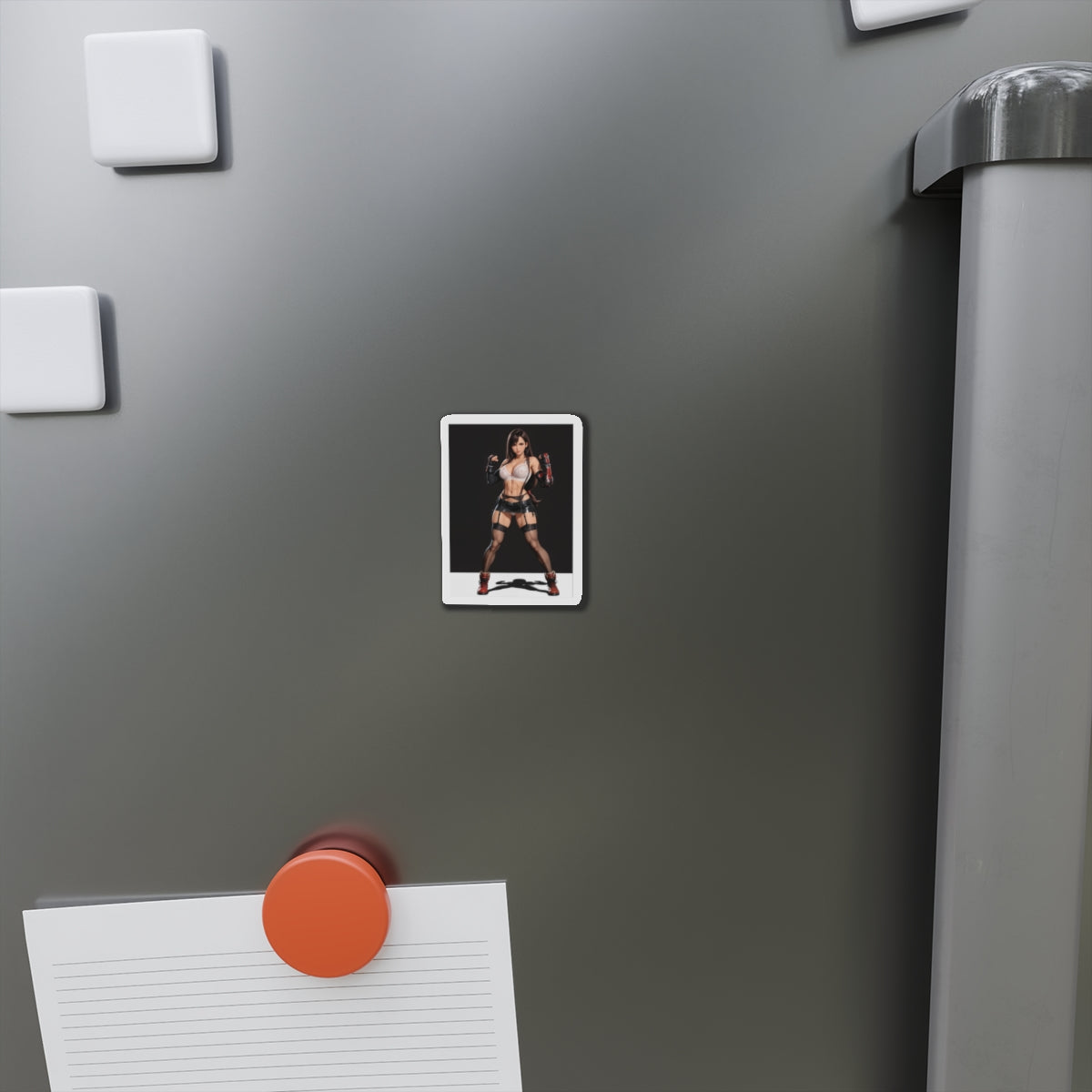 Tifa Lockhart FF7 Magnet – Sexy Anime-Kriegerin Magnet, Deko für heiße Gamerinnen