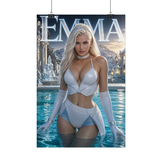 Emma Frost Comic Poster Character Wall Art Collector Room Decor Art Print