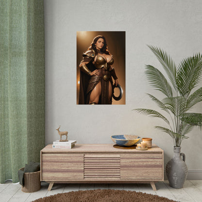 Плакат із зображенням Ксени, художній принт із зображенням принцеси-воїна, декор стін із зображенням фентезійної героїні